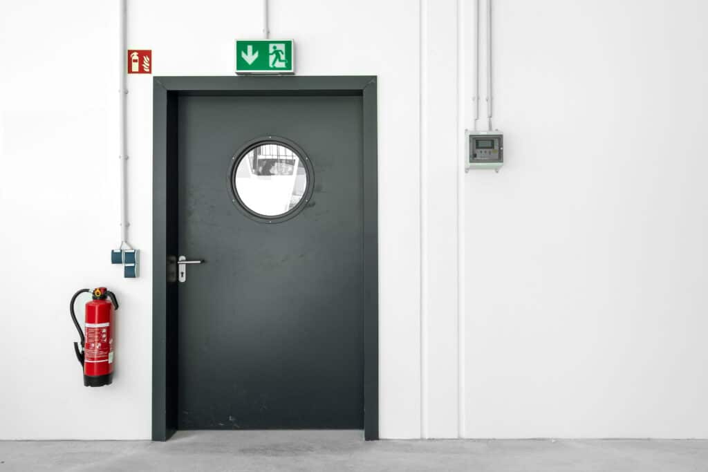 Fluchtweg Tür Notausgang